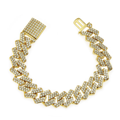 Miami Cuban Link Bracelet - Men's Rock Hip Hop Jewelry