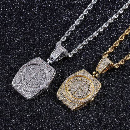 Hip Hop Watch Pendant Necklace