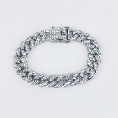 High-Quality Men's Cuban Link Chain - 12mm Hip Hop Style