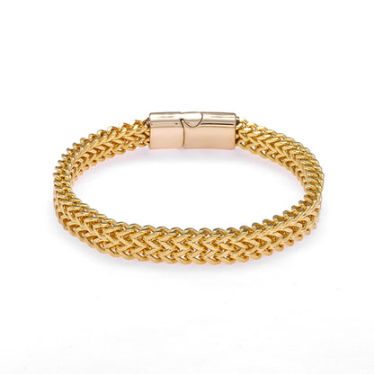 Hip-Hop Style Double-Sided Woven Men's Bracelet