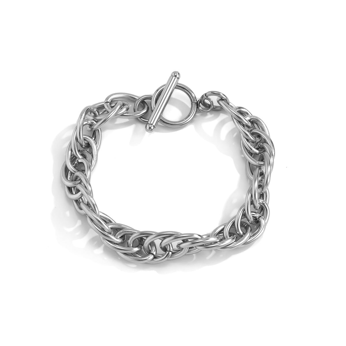Creative Titanium Steel OT Buckle Bracelet for Women