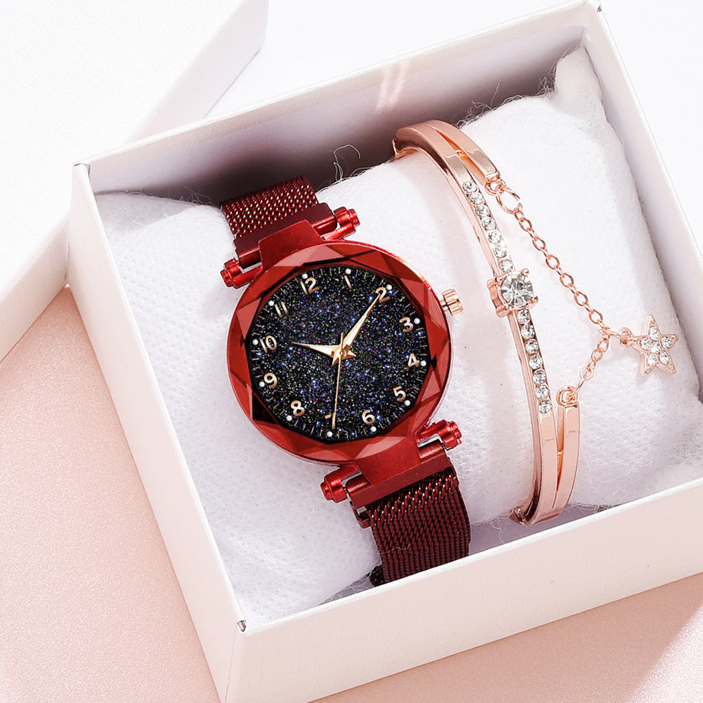 Wholesale Starry Sky Night Glow Quartz Watch for Women