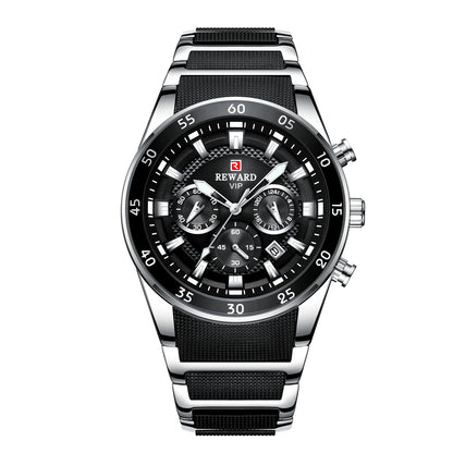Luminous Waterproof Steel Men's Sports Watch