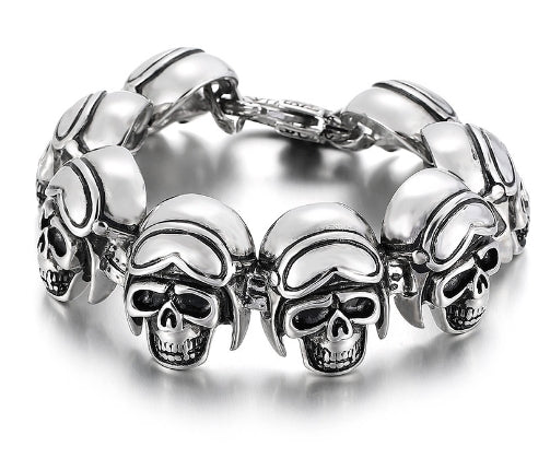 S925 Sterling Silver Men's Personalized Hip Hop Bracelet