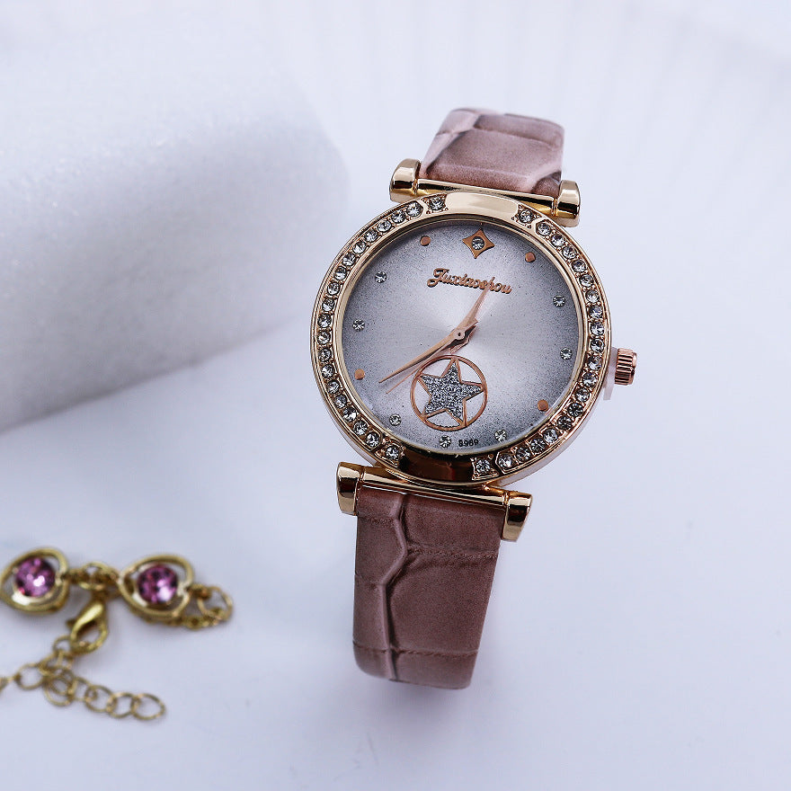 Starry Sky Women's Watch - Minimalist Vintage Style
