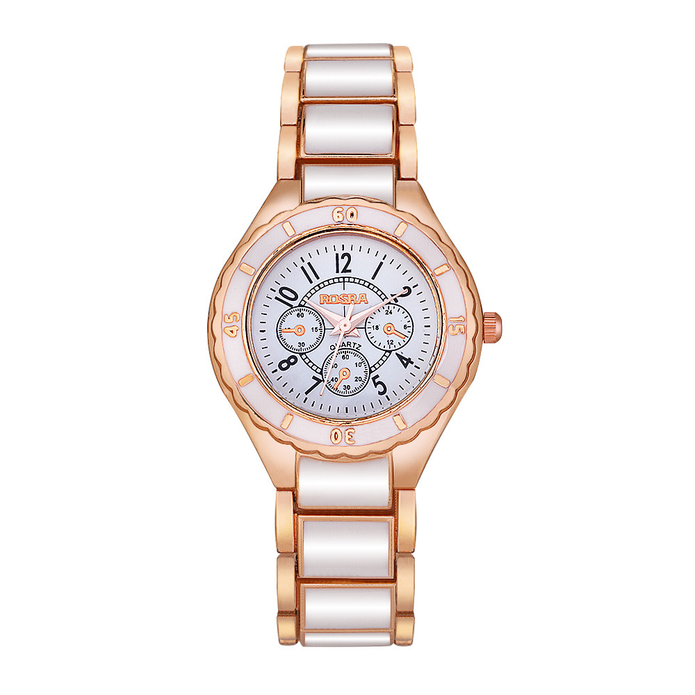 Fashionable Quartz Couple Watch with Steel Band
