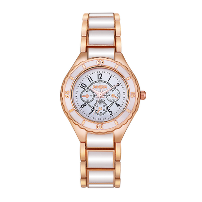 Fashionable Quartz Couple Watch with Steel Band