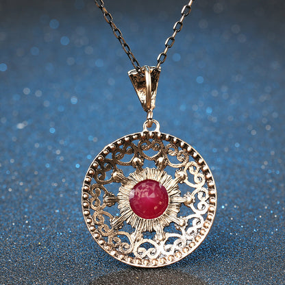 Bridal Set with Resin Rhinestone Necklace and Earrings