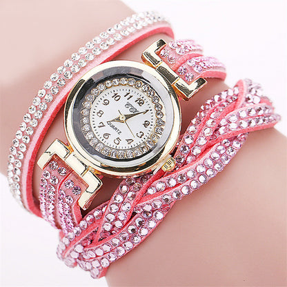 Trendy Twisted Women's Bracelet with Quartz Watch