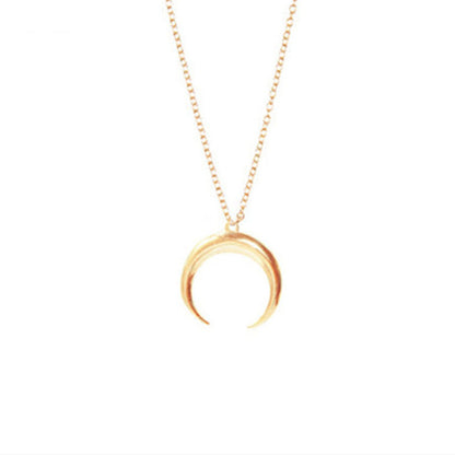 Moon Necklace with Crescent Pendant and Choker Style