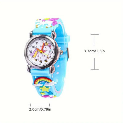 Unicorn Element Quartz Watch for Kids - Cartoon Style