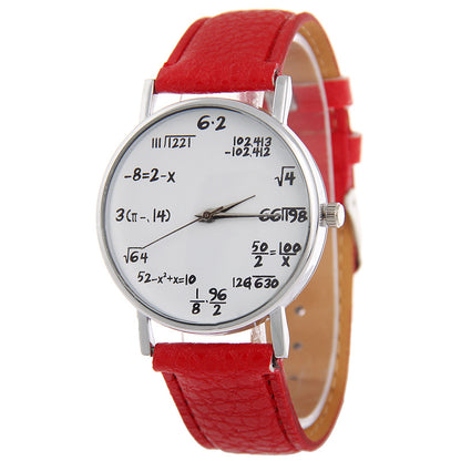 Trendy Women's Quartz Watch with Leather Strap