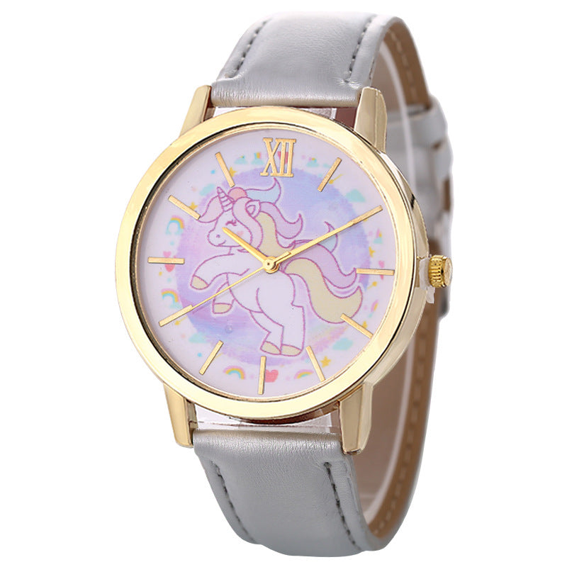 Fashionable Women's Casual Unicorn Quartz Watch