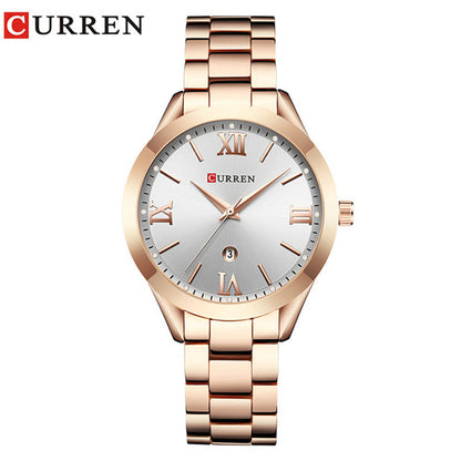 CURREN 9007 Women's Waterproof Quartz Watch with Calendar