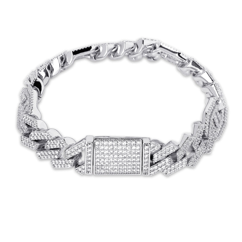 14mm Full Zircon Hip Hop Cuban Chain for Men