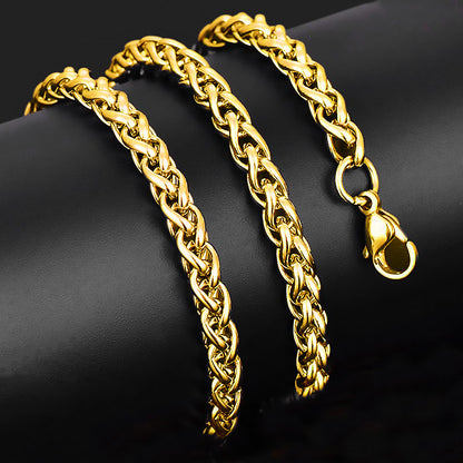 Cross-Border Stainless Steel Hip Hop Chain Necklace