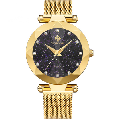 Waterproof Quartz Watch with Mesh Band