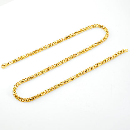 Cross-Border Stainless Steel Hip Hop Chain Necklace