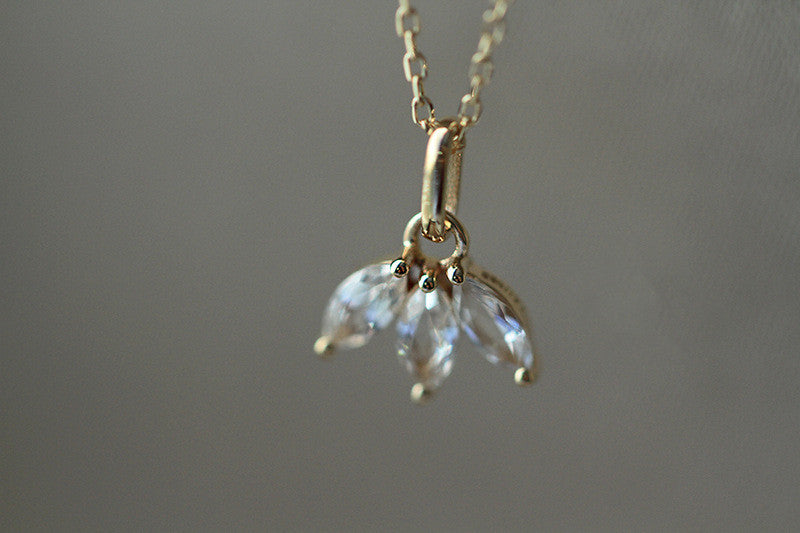 S925 Silver Plated 14K Gold French Minimalist Necklace