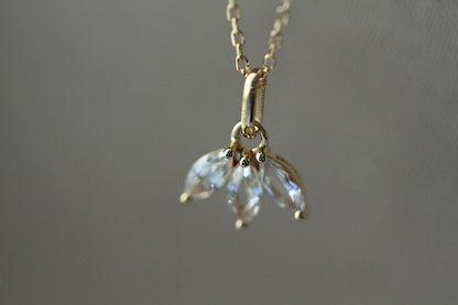 S925 Silver Plated 14K Gold French Minimalist Necklace