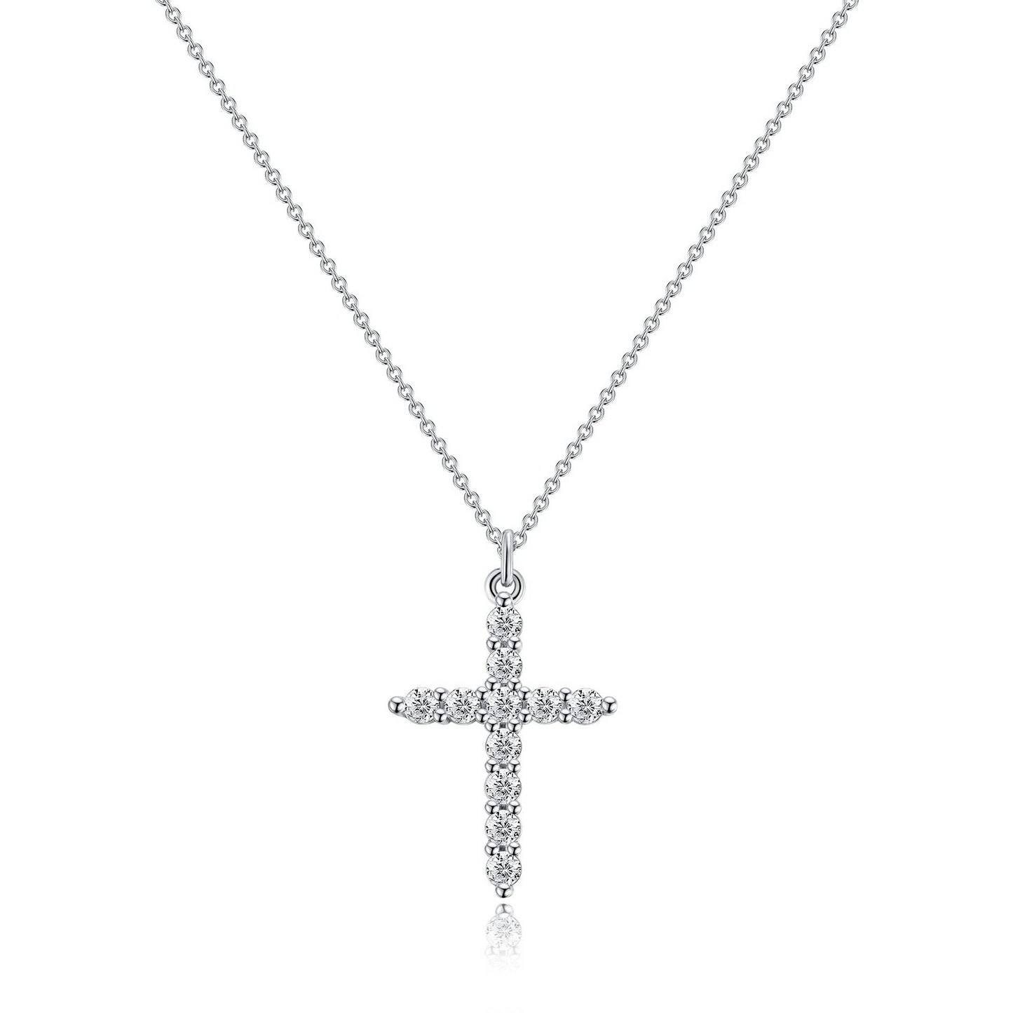 Rotatable Cross Crown Necklace