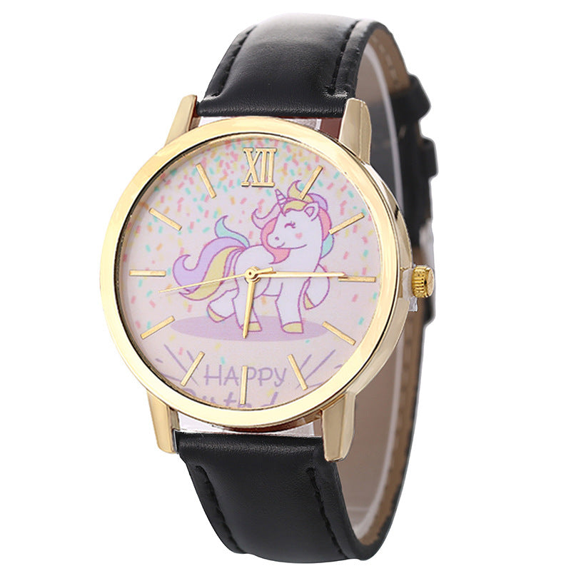 Fashionable Women's Casual Unicorn Quartz Watch