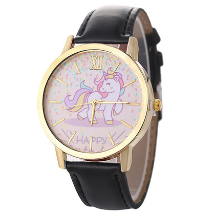 Fashionable Women's Casual Unicorn Quartz Watch
