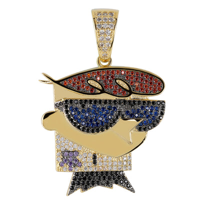 Cartoon Character Dexter Pendant Hip-Hop Men's Necklace