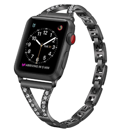 Metal Diamond Stainless Steel Watch Strap