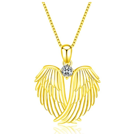 Angel Wing Necklace in 925 Silver for Women
