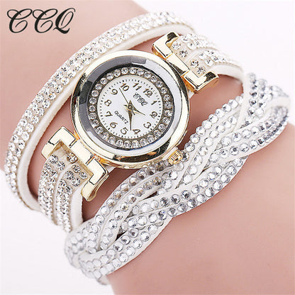 Trendy Twisted Women's Bracelet with Quartz Watch