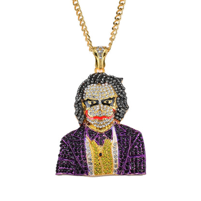 New Hip Hop Necklace with Joker Pendant