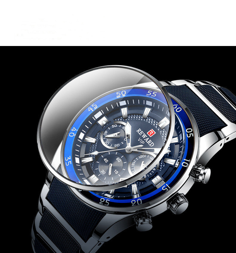 Luminous Waterproof Steel Men's Sports Watch