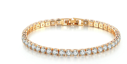 4mm Zirconia Single Row Hip Hop Necklace