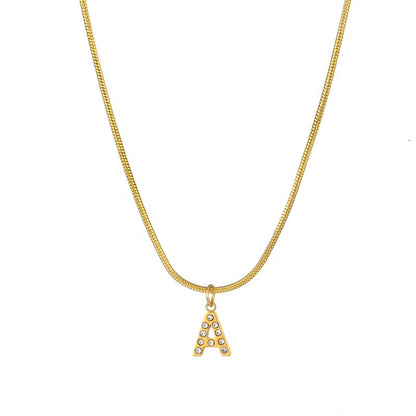 Hip Hop Round Snake Chain Necklace with Pendant Jewelry