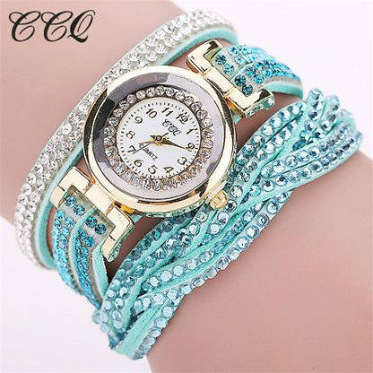 Trendy Twisted Women's Bracelet with Quartz Watch