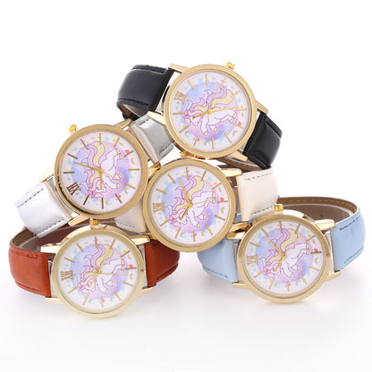 Fashionable Women's Casual Unicorn Quartz Watch