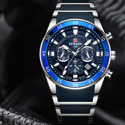 Luminous Waterproof Steel Men's Sports Watch