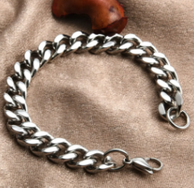 Men's Stainless Steel Cuban Link Bracelet by JOSilver