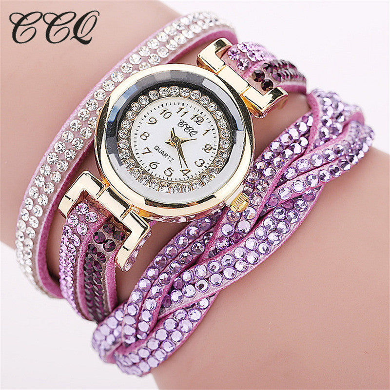 Trendy Twisted Women's Bracelet with Quartz Watch