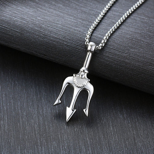 Titanium Steel Necklace with Hip Hop Cross Pendant