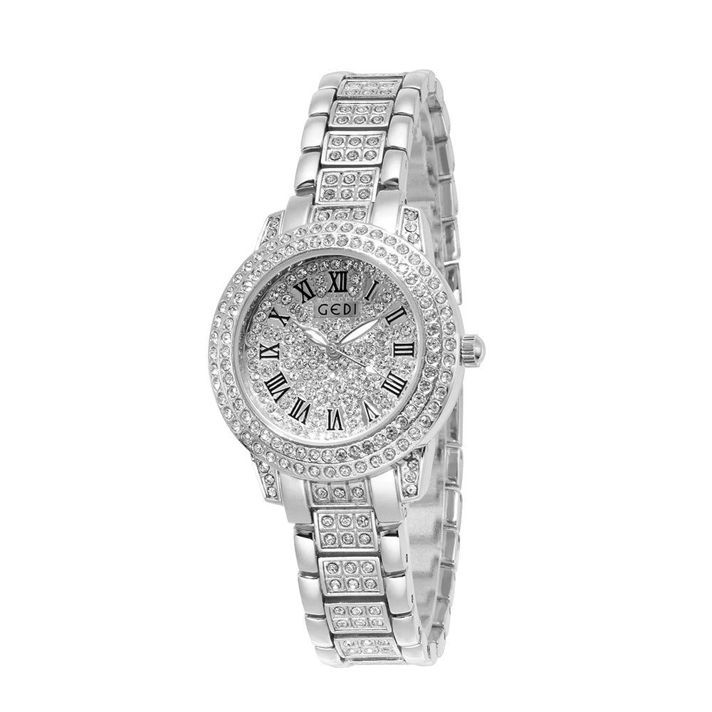 Stainless Steel Starry Sky Women's Gold Watch