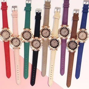 Fashionable Waterproof Women's Quartz Watch Set with Bracelet
