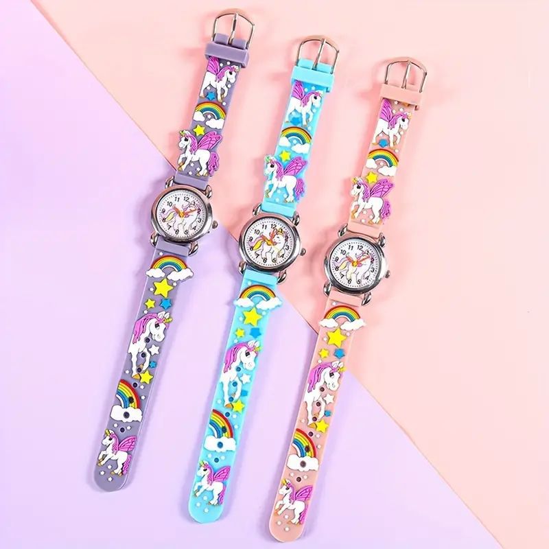 Unicorn Element Quartz Watch for Kids - Cartoon Style