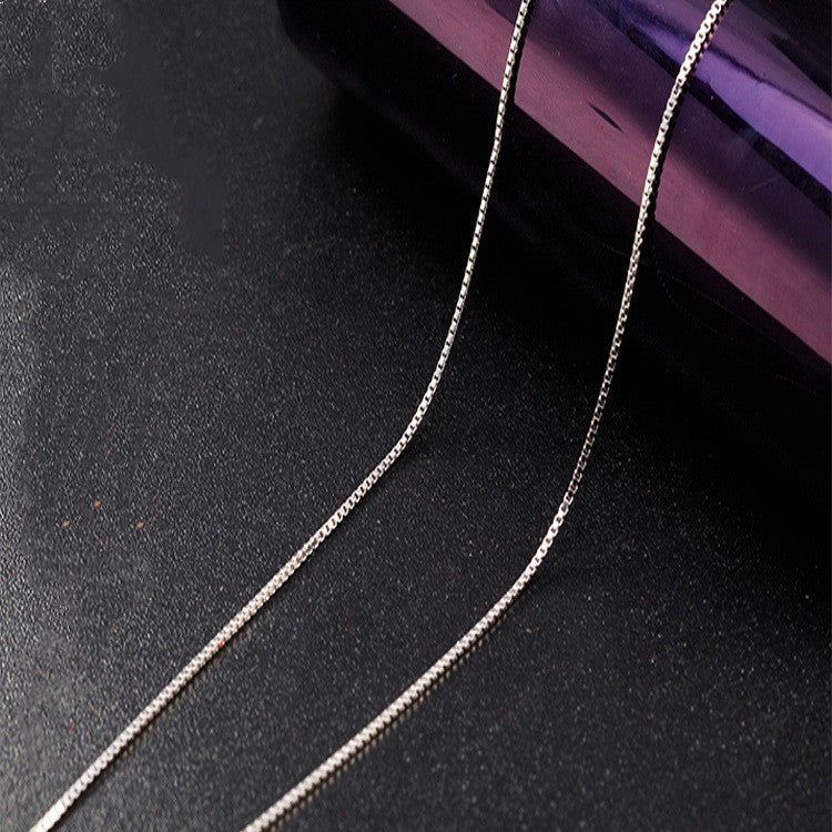 Genuine 925 Sterling Silver Women's Fashion Necklace