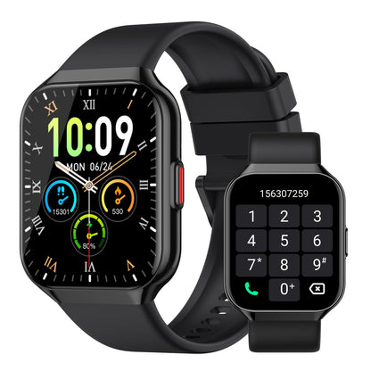Smart Watch 1.96" HD Smartwatches for Men Women (Answer/Make Calls) IP68 Waterproof Fitness Watch Heart Rate/Sleep/SpO2 Monitor Fitness Tracker with 113+ Sport Modes for iOS/Android (Black)