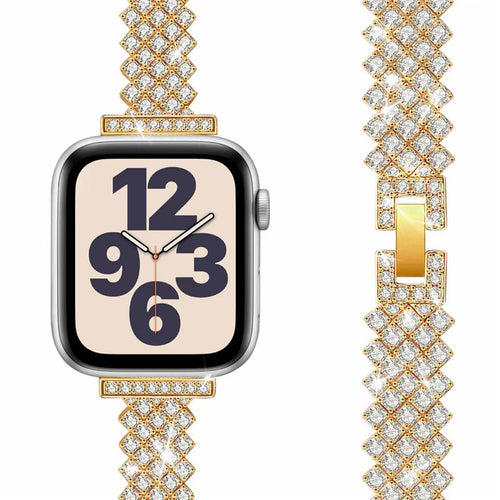 Metal Rhinestone Diamond Watch Strap
