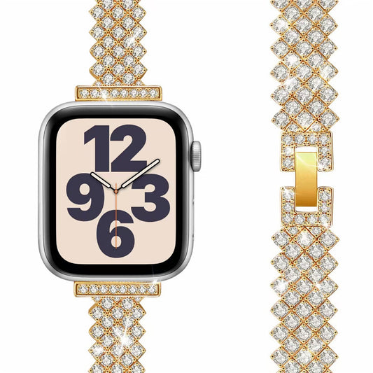 Metal Rhinestone Diamond Watch Strap