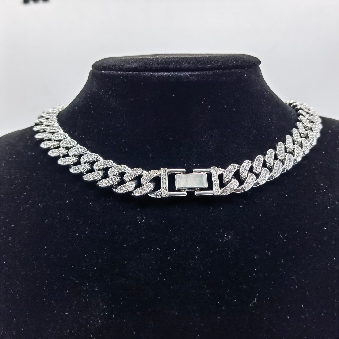 13mm Flat Cuban Link Diamond Bracelet for Hip Hop