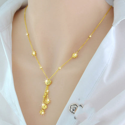 925 Silver Tassel Pendant Necklace